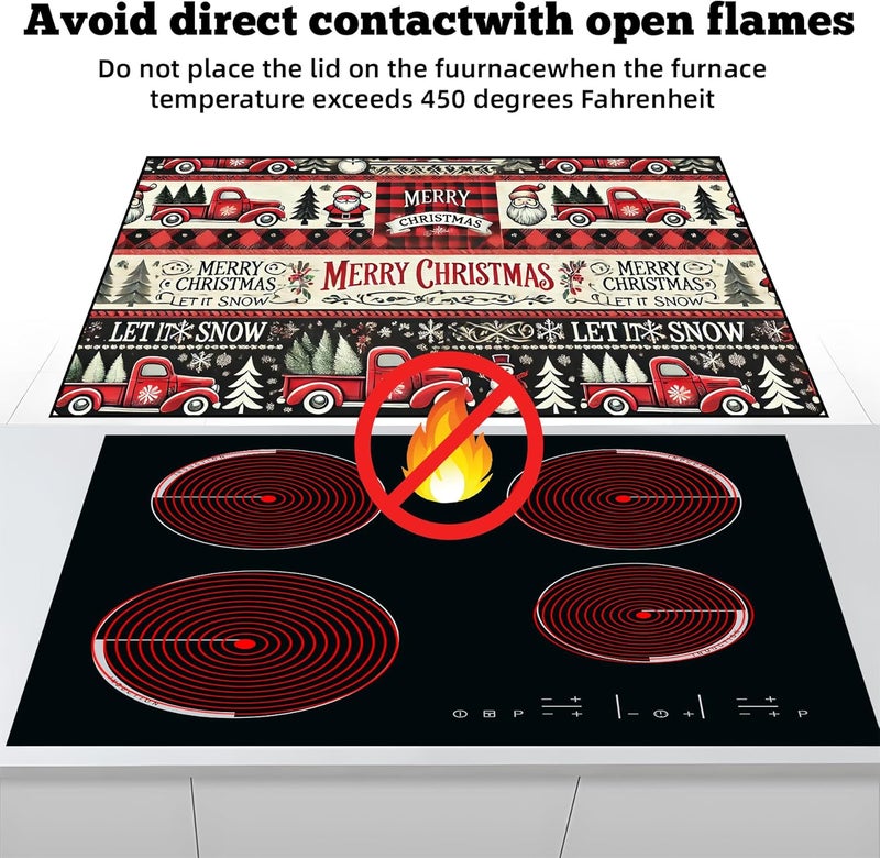 AOHMPT Stove Top Cover for Electric Stove: 28''×20'' Stove Cover Elevate Your Kitchen Reliable Heat Protection,Non-Slip Kitchen Decor (MAI-Y2411078) - Image 3